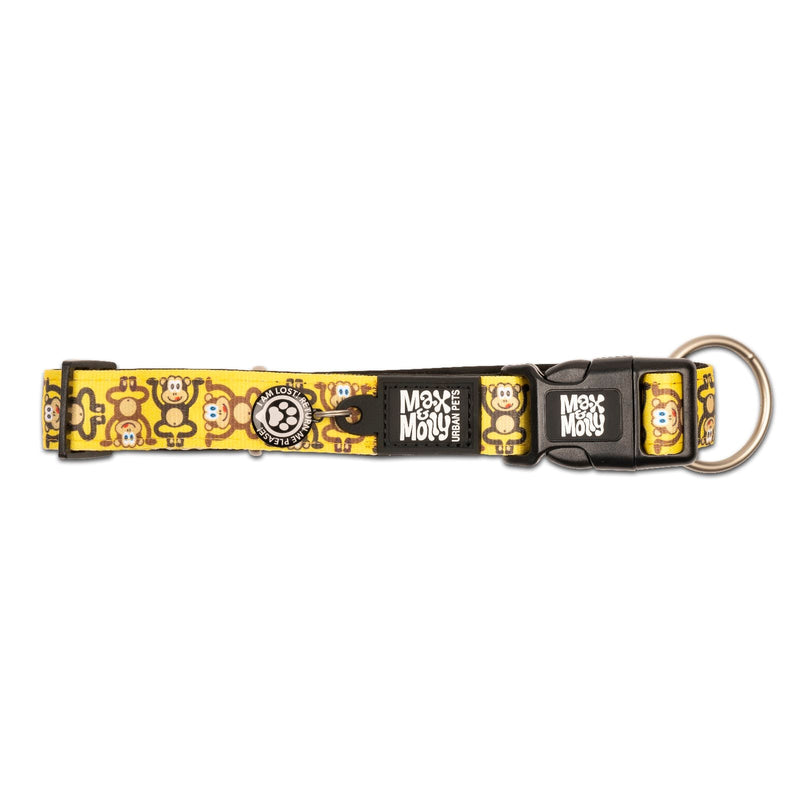 Max & Molly Monkey Maniac Smart ID Dog Collar Medium