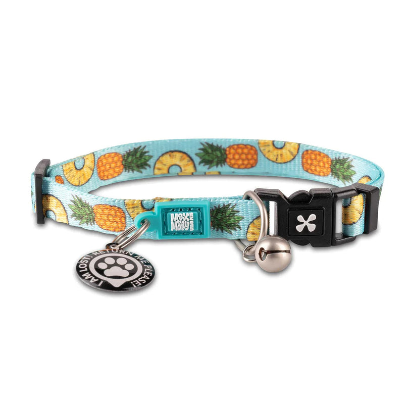 Max & Molly Sweet Pineapple Smart ID Cat Collar***-Habitat Pet Supplies