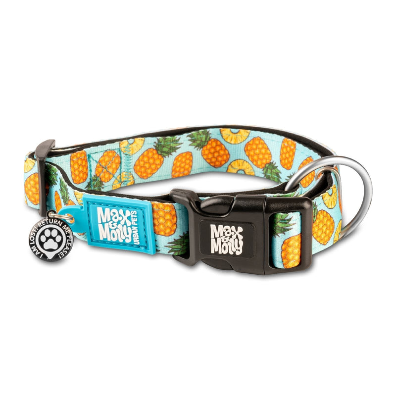 Max & Molly Sweet Pineapple Smart ID Dog Collar Extra Small***-Habitat Pet Supplies