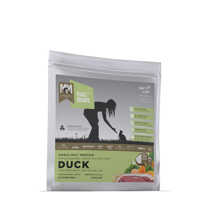 Meals for Meows Grain Free Single Protein Duck Dry Cat Food 2.5kg-Habitat Pet Supplies