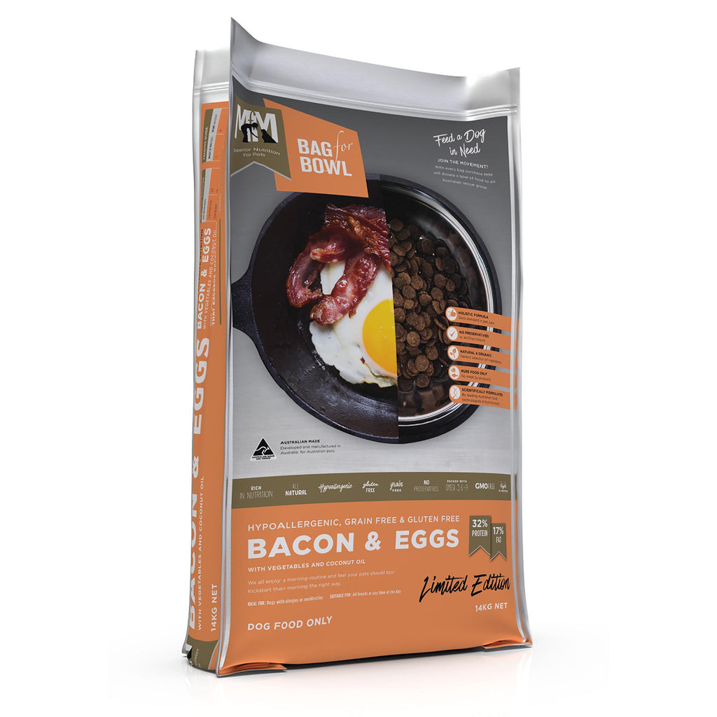 Meals for Mutts Grain Free Bacon and Eggs Dry Dog Food 14kg-Habitat Pet Supplies