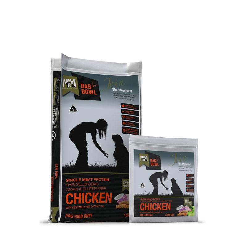 Meals for Mutts Grain Free Single Protein Chicken Dry Dog Food 14kg