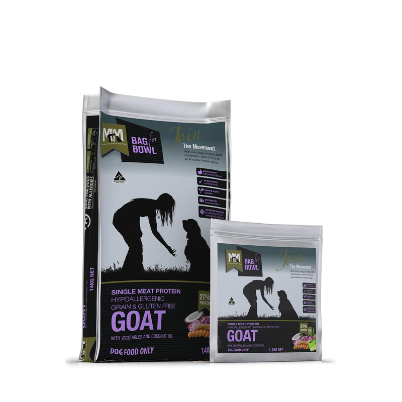 Meals for Mutts Grain Free Single Protein Goat Dry Dog Food 14kg