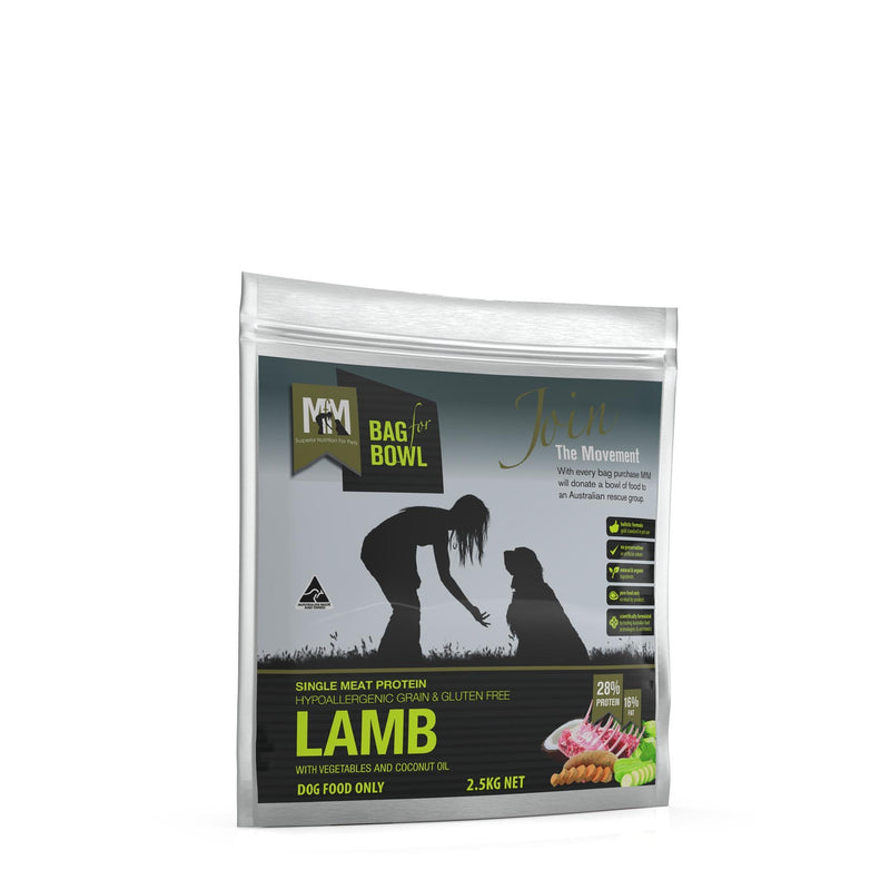 Meals for Mutts Grain Free Single Protein Lamb Dry Dog Food 2.5kg-Habitat Pet Supplies