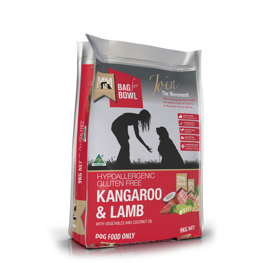 Meals for Mutts Kangaroo and Lamb Dry Dog Food 9kg