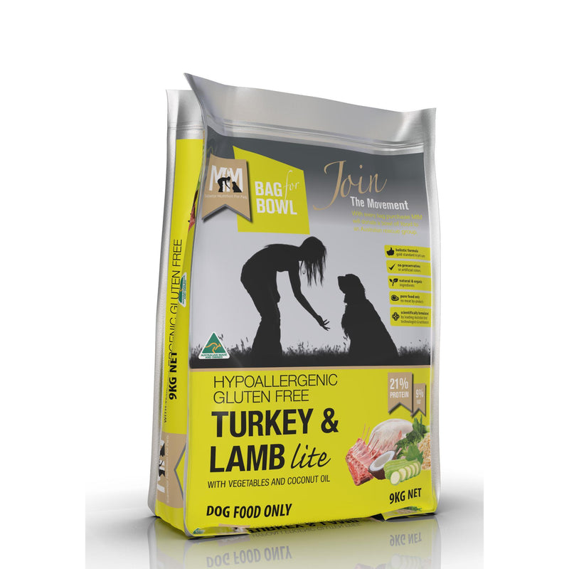 Meals for Mutts Lite Turkey and Lamb Dry Dog Food 9kg-Habitat Pet Supplies