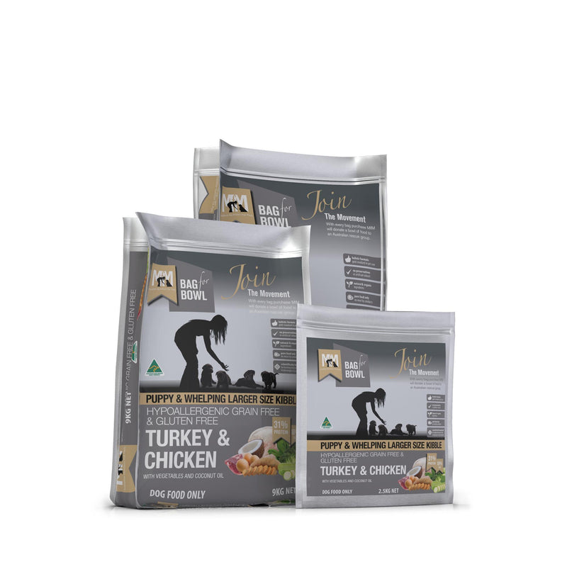 Meals for Mutts Puppy Grain Free Turkey and Chicken Dry Dog Food 20kg