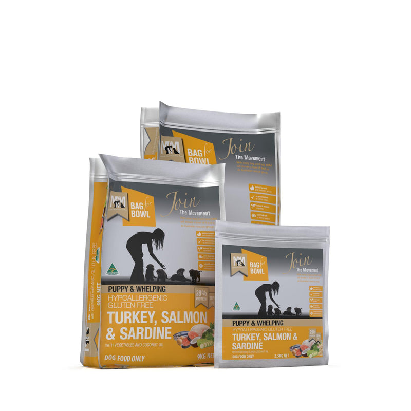 Meals for Mutts Puppy Turkey Salmon and Sardine Dry Dog Food 20kg