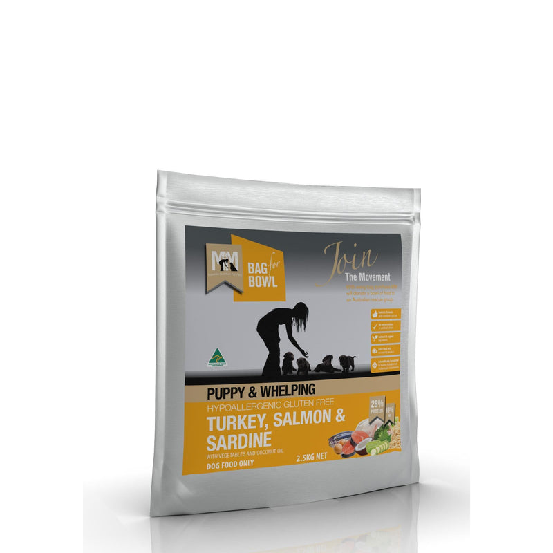 Meals for Mutts Puppy Turkey Salmon and Sardine Dry Dog Food 2.5kg-Habitat Pet Supplies