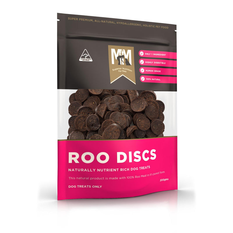 Meals for Mutts Roo Discs Dog Treats 200g-Habitat Pet Supplies
