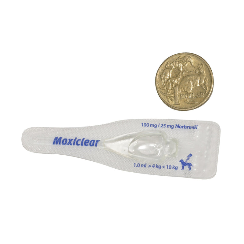 Moxiclear Flea and Worming Treatment for Dogs 4-10kg 3 Pack