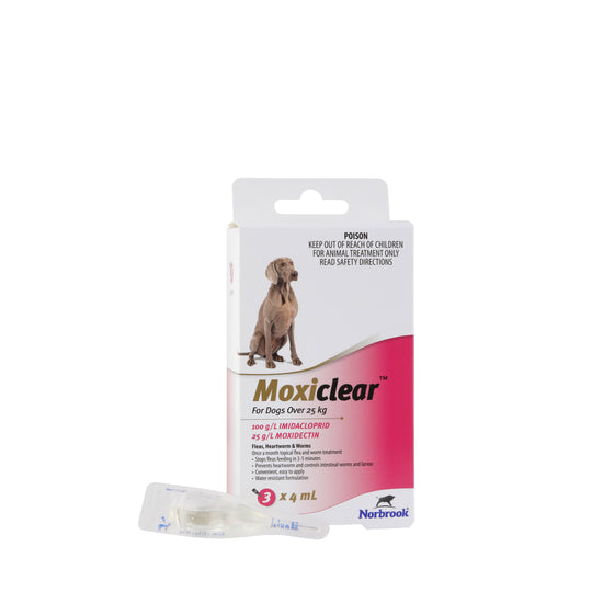 Moxiclear Flea and Worming Treatment for Dogs Over 25kg 3 Pack