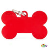 My Family Basic Bone Extra Large Red Dog Tag with Free Engraving ^^^-Habitat Pet Supplies