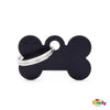 My Family Basic Bone Small Black with Free Engraving-Habitat Pet Supplies