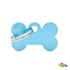 My Family Basic Bone Small Light Blue with Free Engraving-Habitat Pet Supplies