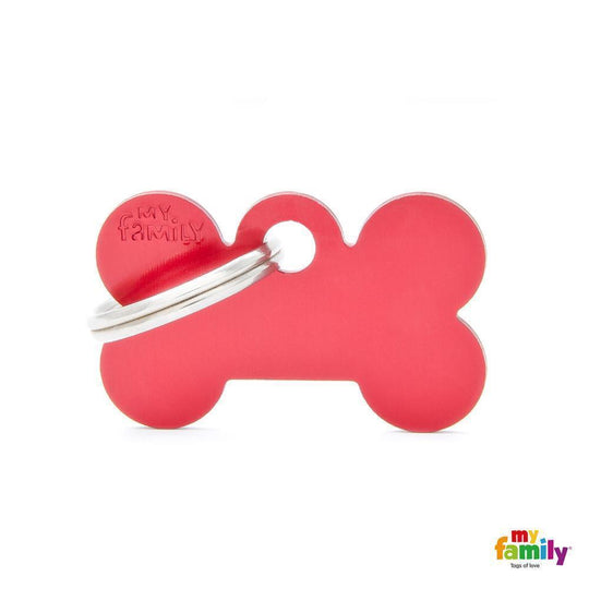 My Family Basic Bone Small Red with Free Engraving