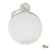 My Family Basic Circle Large Chrome Dog Tag with Free Engraving-Habitat Pet Supplies