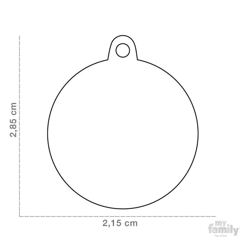 MY FAMILY BASIC CIRCLE SMALL CHROME - Habitat Pet Supplies Altona & Chirnside Park