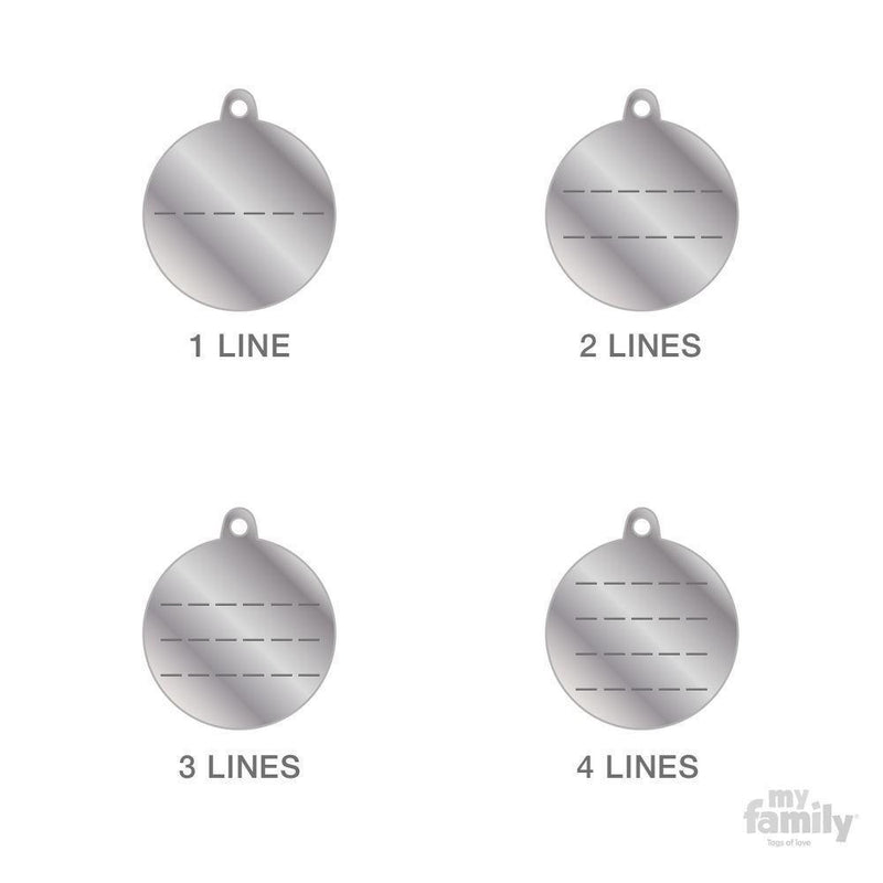 MY FAMILY BASIC CIRCLE SMALL CHROME - Habitat Pet Supplies Altona & Chirnside Park