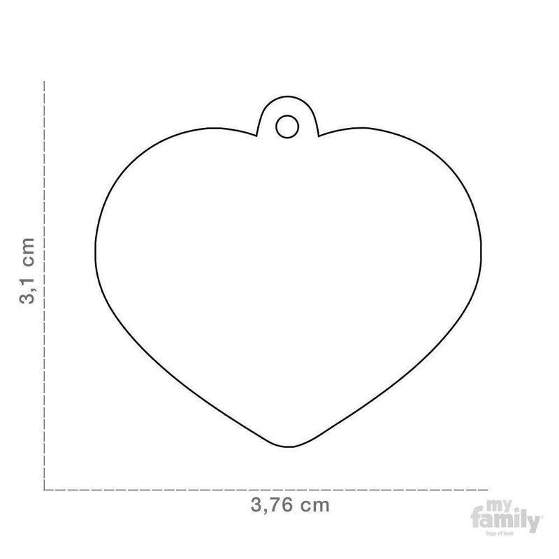 MY FAMILY BASIC HEART LARGE BLUE - Habitat Pet Supplies Altona & Chirnside Park