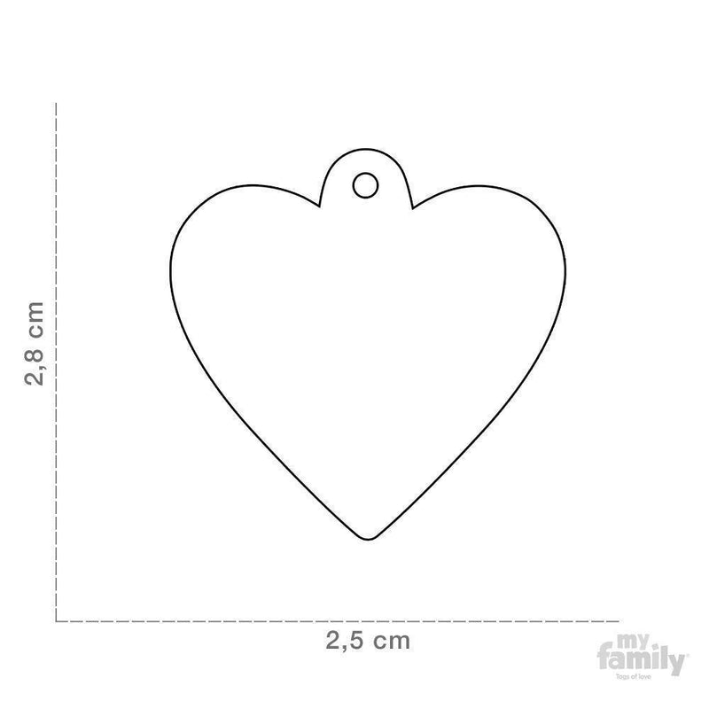 MY FAMILY BASIC HEART SMALL RED - Habitat Pet Supplies Altona & Chirnside Park
