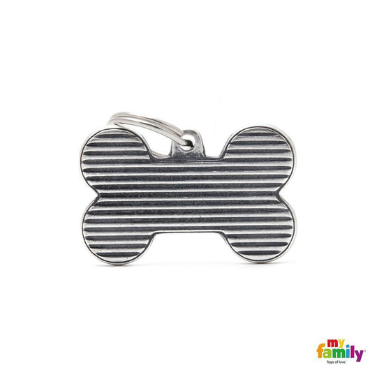 My Family Bronx Bone Large Shutter Dog Tag with Free Engraving*