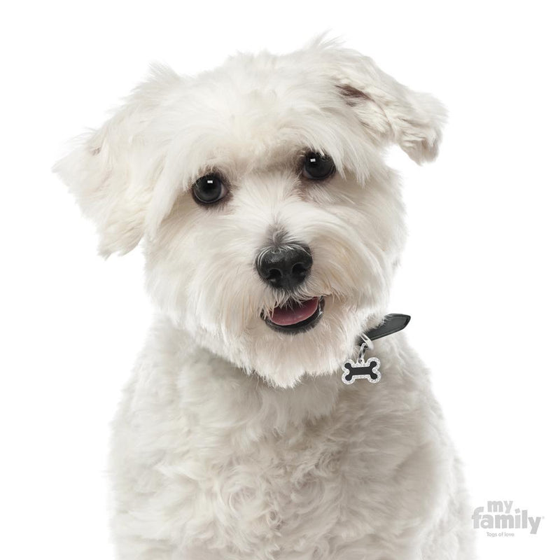 MY FAMILY GLAM SMALL BONE BLACK - Habitat Pet Supplies Altona & Chirnside Park