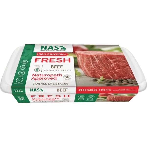Natural Animal Solutions FreshRAW Beef Dog Food 900g-Habitat Pet Supplies