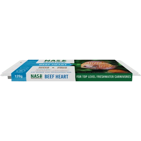 Natural Animal Solutions FreshRAW Frozen Beef Heart Fish Food 120g