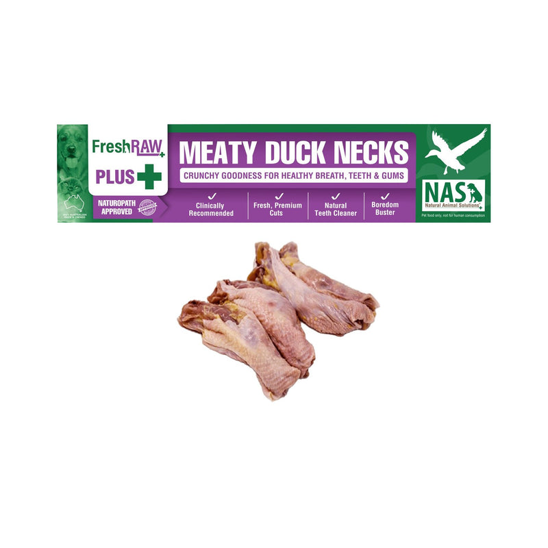 Natural Animal Solutions FreshRAW Plus Meaty Duck Necks Dog and Cat Treats*-Habitat Pet Supplies