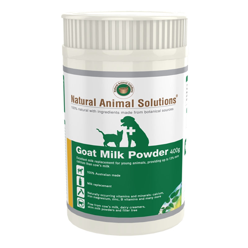 Natural Animal Solutions Goat Milk Powder Supplement for Dogs and Cats 400g-Habitat Pet Supplies