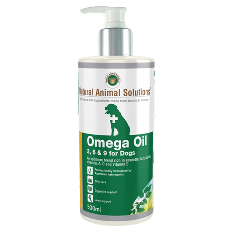 Natural Animal Solutions Omega Oil Supplement for Dogs 500ml-Habitat Pet Supplies
