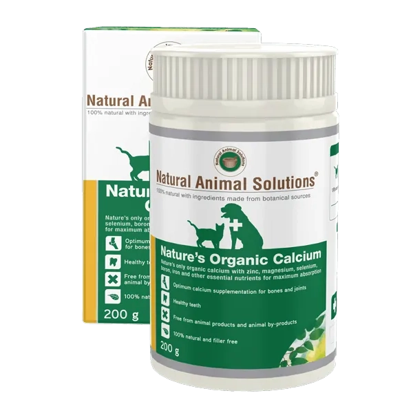 Natural Animal Solutions Organic Calcium Supplement for Dogs and Cats 200g
