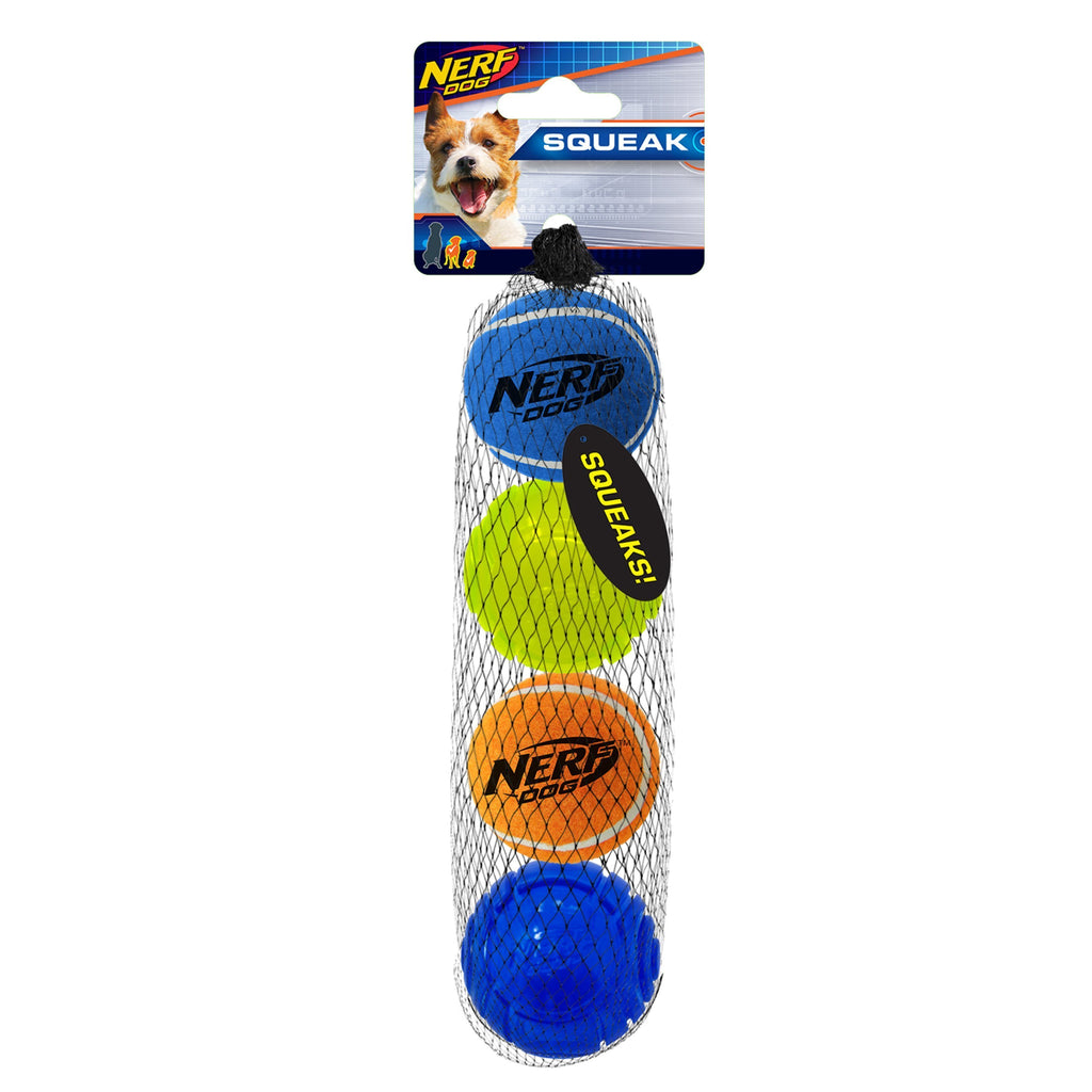 Nerf Squeaky Tennis Ball and LED Ball Dog Toy Pack Small*-Habitat Pet Supplies