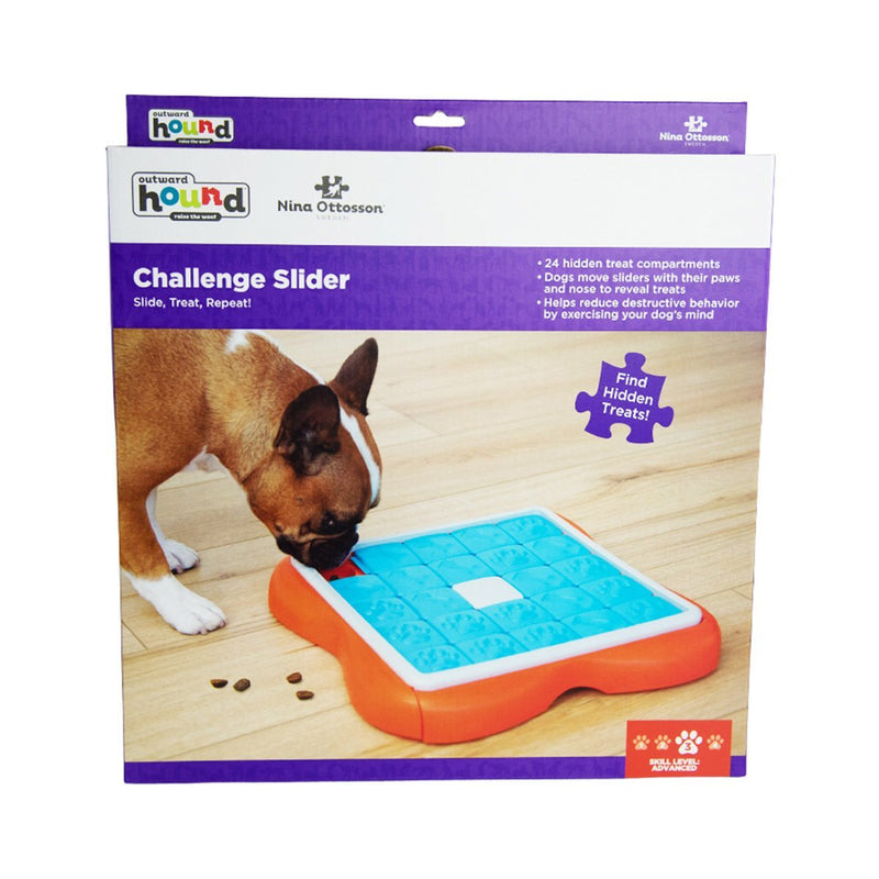 Nina Ottosson Challenge Slider Puzzle Feeder Dog Toy
