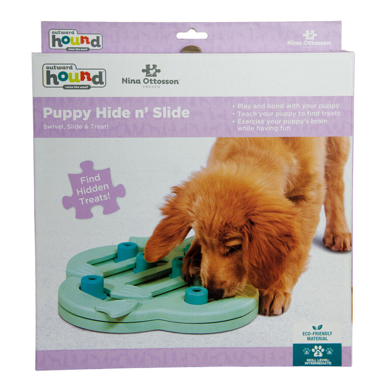 Nina Ottosson Hide and Slide Interactive Puzzle Dog Toy for Puppies