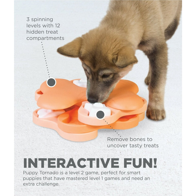 Nina Ottosson Tornado Interactive Puzzle Feeder Dog Toy for Puppies