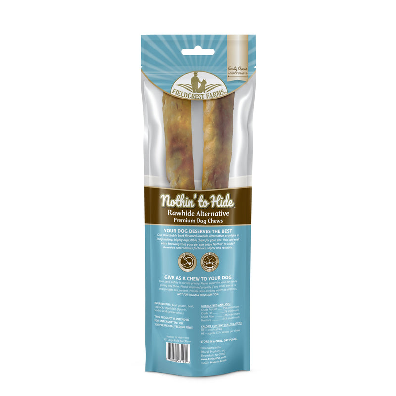 Nothin to Hide Beef Roll Large Dog Treats 2 Pack***