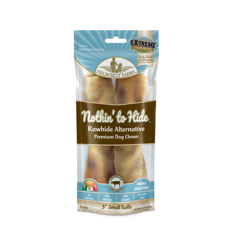 Nothin to Hide Beef Roll Small Dog Treats 2 Pack-Habitat Pet Supplies