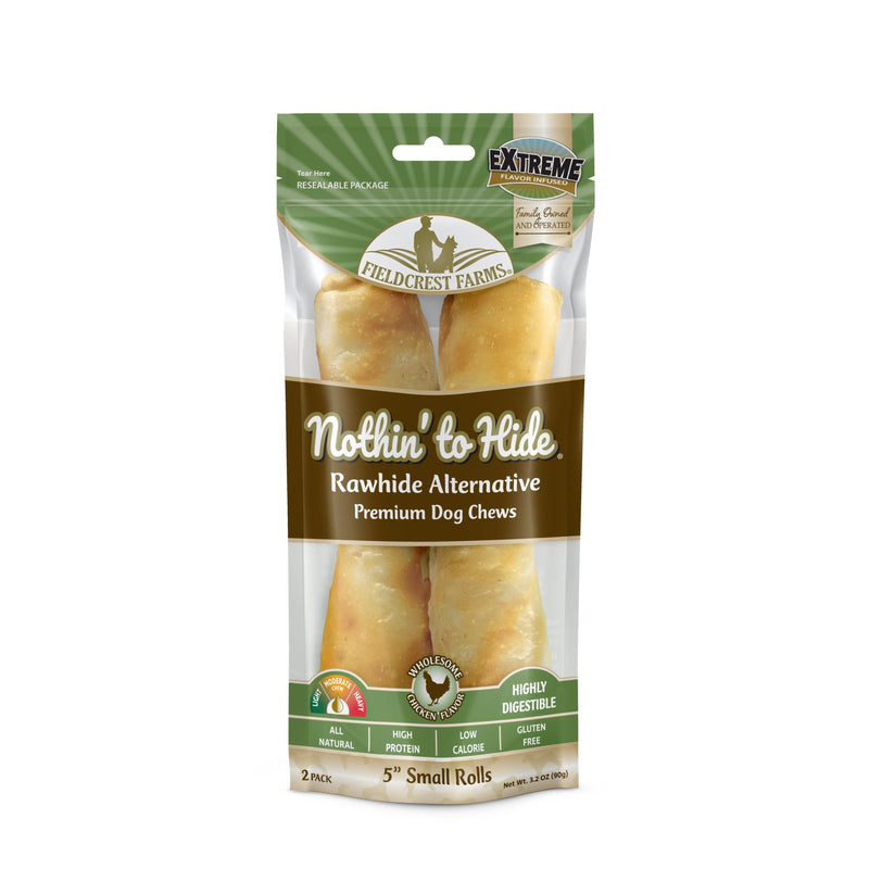 Nothin to Hide Chicken Roll Small Dog Treats 2 Pack-Habitat Pet Supplies