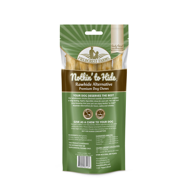 Nothin to Hide Chicken Twist Stix Small Dog Treats 10 Pack