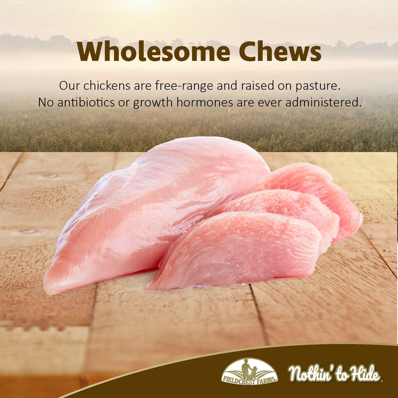 Nothin to Hide Chicken Twist Stix Small Dog Treats 10 Pack