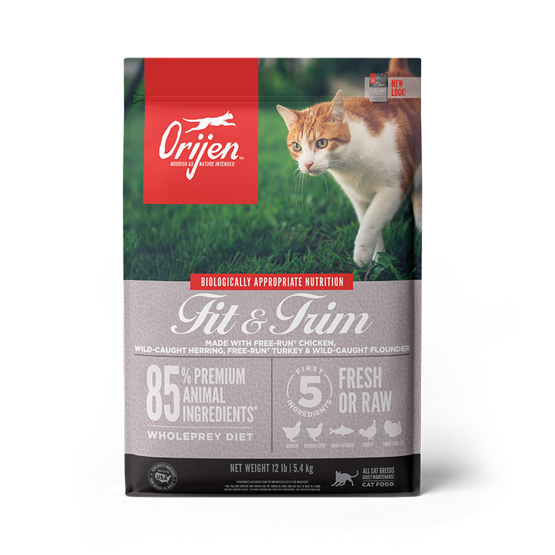 ORIJEN Fit and Trim Biologically Appropriate Dry Cat Food 5.4kg-Habitat Pet Supplies