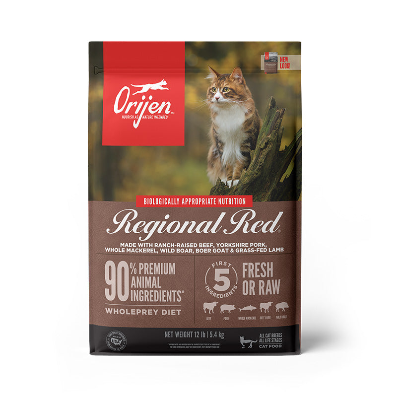 ORIJEN Regional Red Biologically Appropriate Dry Cat Food 5.45kg*-Habitat Pet Supplies