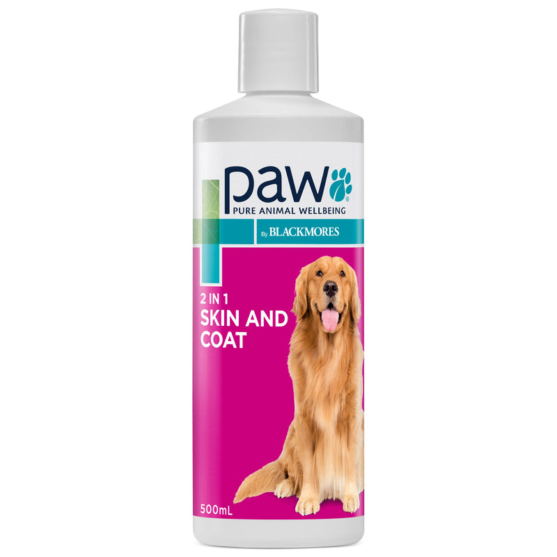 PAW by Blackmores 2-in-1 Conditioning Shampoo for Dogs 500ml-Habitat Pet Supplies