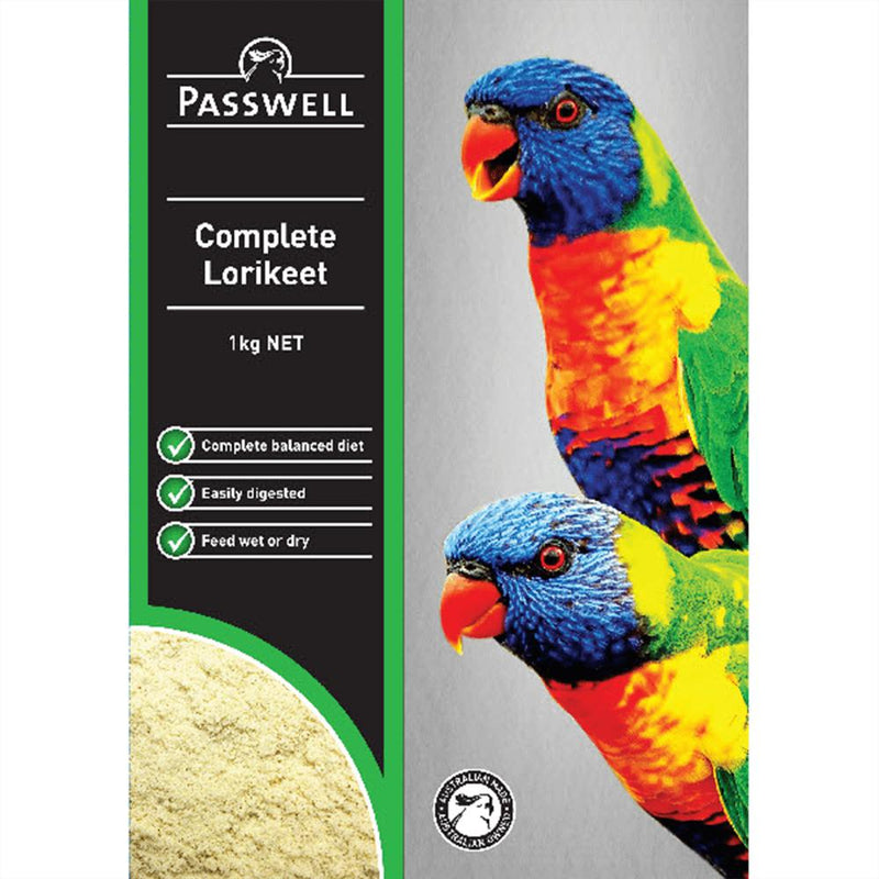 Passwell Complete Lorikeet 1kg-Habitat Pet Supplies