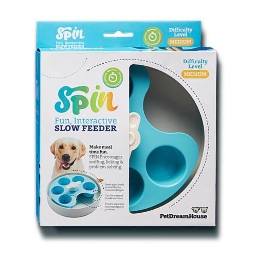 Pet DreamHouse Spin Interactive Slow Feeder for Dogs Palette-Habitat Pet Supplies