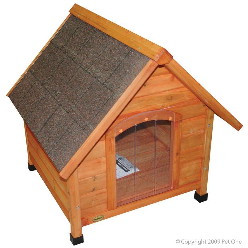 Pet One Chalet Timber Dog Kennel Extra Large-Habitat Pet Supplies