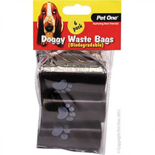 Pet One Doggy Waste Bags 6Pk