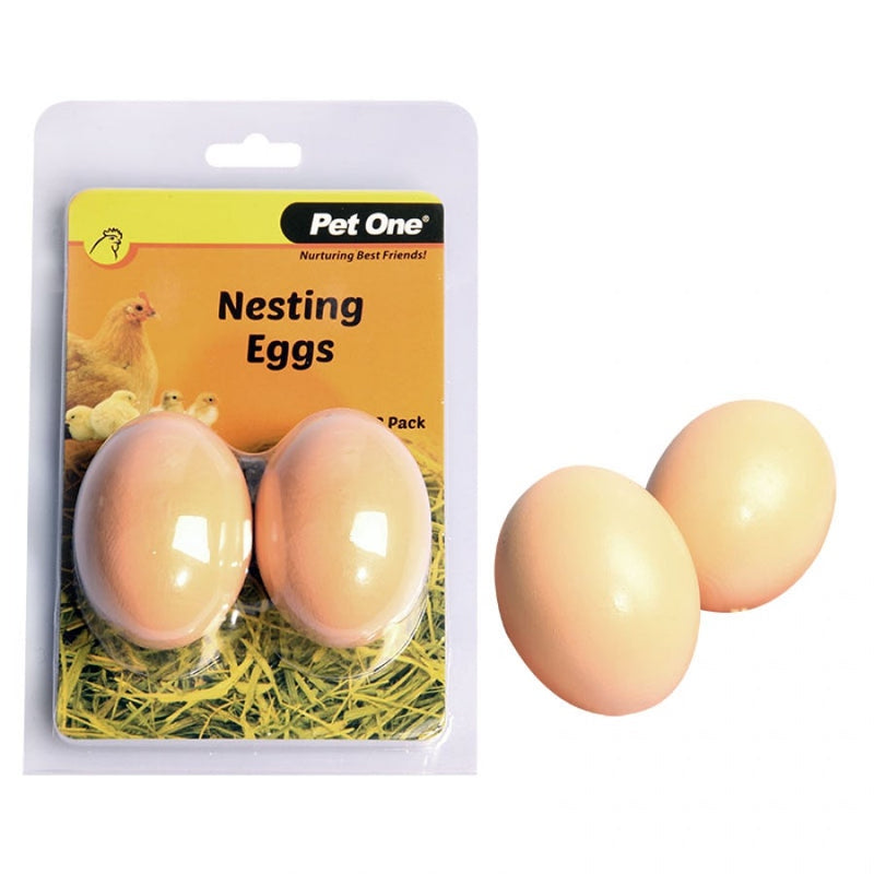 Pet One Nesting Eggs for Poultry 2 Pack-Habitat Pet Supplies